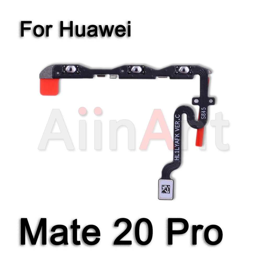 Aiinant Pulsante originale interruttore a chiave Volume On Off cavo flessibile di alimentazione nastro di controllo per Huawei Mate 8 9 10 20 20X 30 Lite Pro parti del telefono