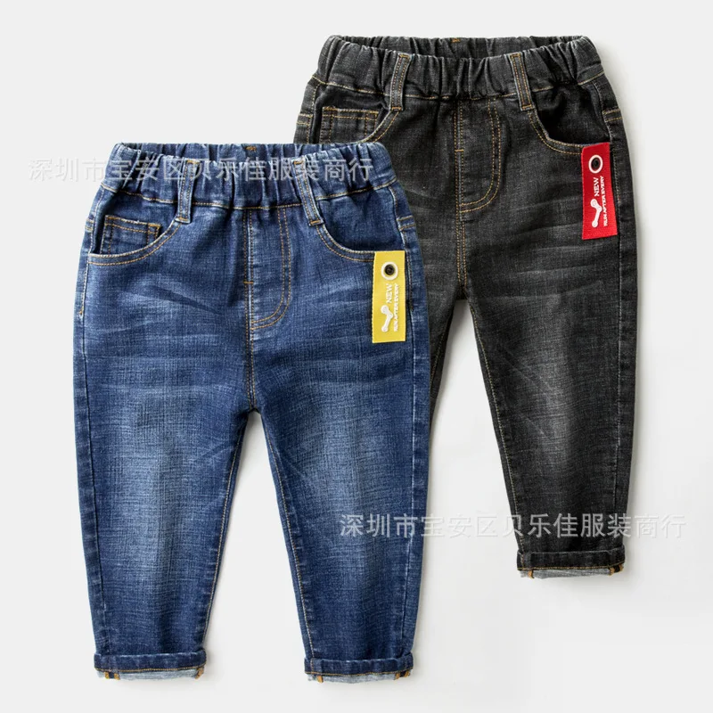 

2019 Spring And Autumn New Style Childrenswear CHILDREN'S Trousers Men And Women Baby Child Jeans Crawler Trousers