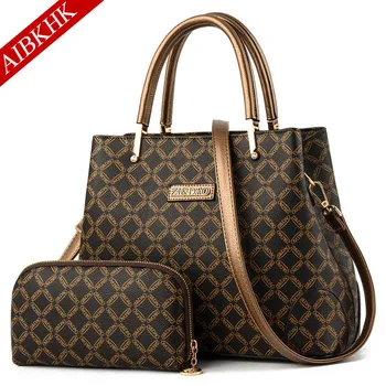 

Two-piece Set Lingge Crossbody Bags For Women Large Capacity Women Shoulder Bag Leather Handbags Bags For Women 2019 Women