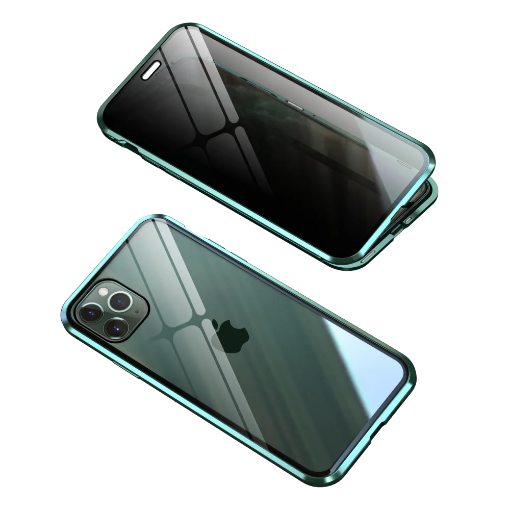 360 Полный Магнитный чехол для iphone 11 11pro MAX стеклянный чехол для iphone X XS XR MAX чехол Магнит Противоугонная закаленная стеклянная крышка