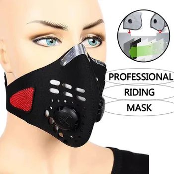 

PM2.5 Breathable Mask Unisex Face Mask Protection Mask Cotton Respirator Washable Mouth Muffle Allergy/Asthma/Travel/ Cycling M#