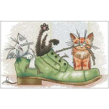 

Bunny and duck patterns Counted Cross Stitch 11CT 14CT 18CT DIY Chinese Cross Stitch Kits Embroidery Needlework Sets