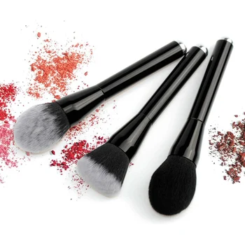 

Black Soft Synthetic Hair Large Blush brush Foundation Brush Powder Long handle Makeup Brushes Cruelty free cosmetic brush
