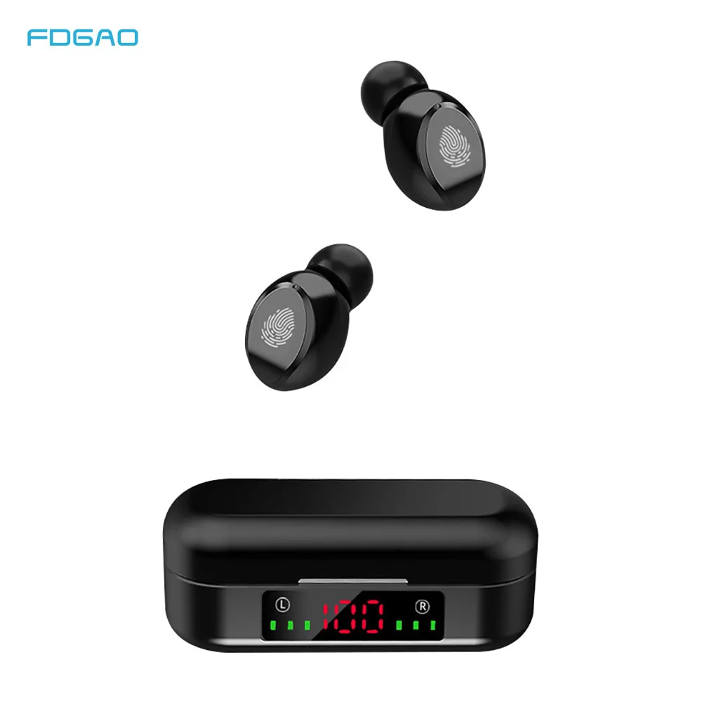 

Wireless Bluetooth Headphones Sports Waterproof Mini Bluetooth Earphones HIFI Stereo Noise Cancelling Headset Earbuds with Mic