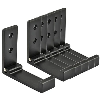 

New-6 Pcs Folding Jacket Hook Space Metal Towel Hook Wall Mount Retractable Hook