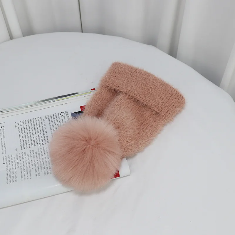 pink Длинные мохер зимние шапки для мужчин и женщин Beains cap s хип хоп шапка Gorros женские шапки для женщин одноцветная теплая шапка - Цвет: pink