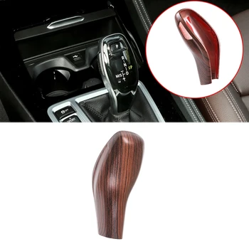 

Car Pine Texture ABS Gear Shift Knob Cover Trim for BMW-1 Series X1 X2 2020 2 Series Station Wagon 2018-2019