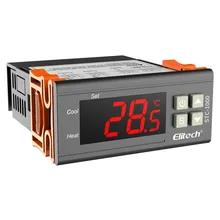 Thermostat numérique LED STC STC 1000, pour incubateur, régulateur de température, relais de chauffage et de refroidissement, 12V, 24V, 1000 V, 220