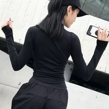 Женский стиль пальто на молнии со стоячим воротником Фитнес Спорт с длинным рукавом Йога повседневные разноцветные Топы Одежда