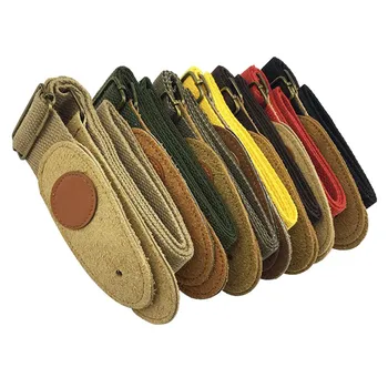 

Wonder! Shoulder Soft Buckles Cotton And Linen Adjustable Ukulele Strap Solid Guitar Part Anti Pull Retro Portable Durable Belt