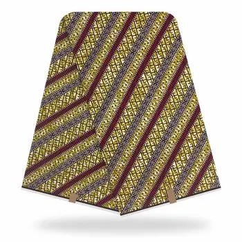 

african fabric wax print real wax cloth 100% cotton material 6yards african ankara wholesale cotton wax fabric for dress