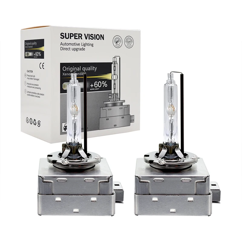 2PCS Metal D1S 6000K Bulbs HID Xenon Headlight OEM Quality Replacement Bulb 35W 55W D3S 4300K 5000K 8000K Auto Car Xenon Lamps (2)