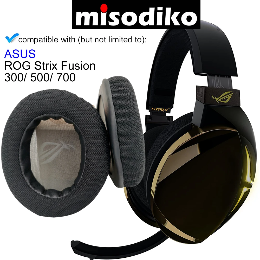 stopcontact campus Doorbraak misodiko Replacement Ear Pads Cushion Kit for ASUS ROG Strix Fusion 300/  500/ 700 Gaming Headset Headphones Repair Parts Earpads|Earphone  Accessories| - AliExpress