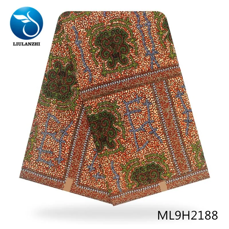 LIULANZHI Африканский принт Голландский Воск Ткань 6 ярдов Хлопок Анкара ткани Гарантированная печать вечерние воск дизайн ML9H2174-2190