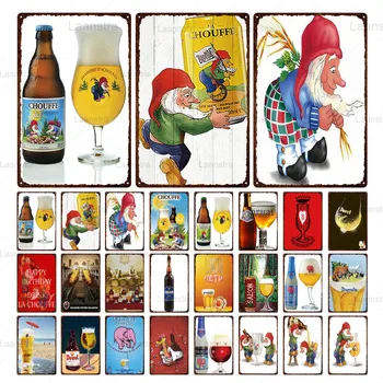 

Metal Iron Painting Beer CHOUFFE Tin Sign Decor For Theme Bar Pub Club Home Kitchen Hotel Restaurant Man Cave Iron Sheet 20*30cm