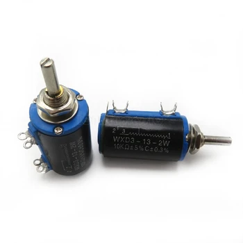 

2pcs/lot WXD3-13-2W 10K ohm WXD3-13 2W Rotary side Rotary Multiturn Wirewound Potentiometer In Stock
