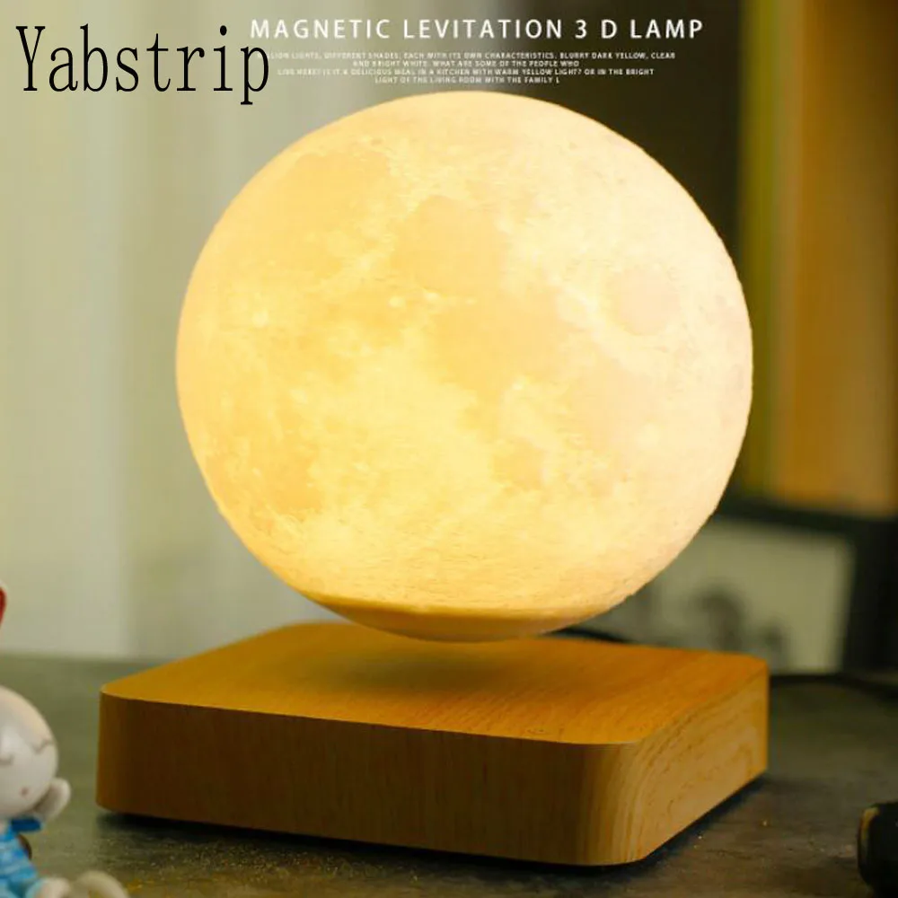 Magnetic Levitation LED Touch 3D Print Light Bedroom Moon Night Lamp Valentine's Day Birthday Gifts Home Decoration night light