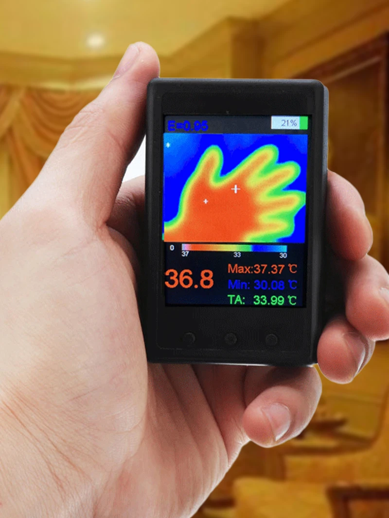 

Handheld HY-18 MLX90640 Thermograph Camera Infrared Temperature Sensor Digital Infrared Thermal Imager Protable