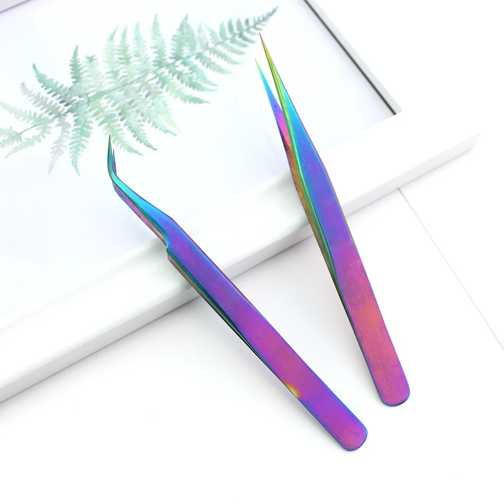 ERUIKA 1pcs Chameleon Eyebrow Tweezers Stainless Steel Extension Clip Ultra Precision Picker for Rhinestone Eyelash Makeup Tools 3