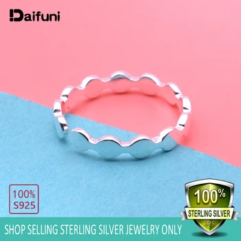 

New Fashion Simple S-ring Anti-allergy Korean 925 Sterling Silver Jewelry Wave Type Temperament Opening Rings