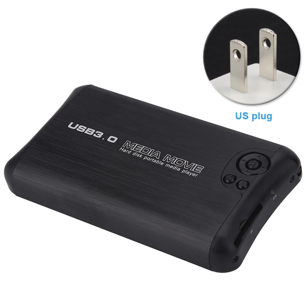 

Autoplay U Disk Support MKV 2.5inch HDD Portable HDMI AV Output Media Player Mini H.264 Video 1080P USB3.0 SATA Music Full HD