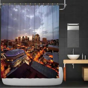 

Phoenix Town s Fabric Shower Curtain,161851 for Bathroom Decor,84''W x 72''H