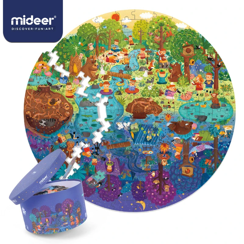 

Mideer Jigsaw Puzzle Toys Educational 150PCS Hand-painted Jigsaw Board Style 3-7Years Puzzles Box Set for Kids Gifts Jigsaws