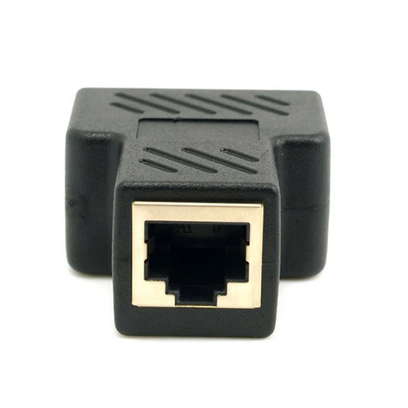 2 шт./компл. RJ45 отклонения в размерах на 1-2 адаптер-разветвитель разъема с экранированным CAT6 RJ45 сетевая Тройная головка 8P8C три-способ оптического кабеля