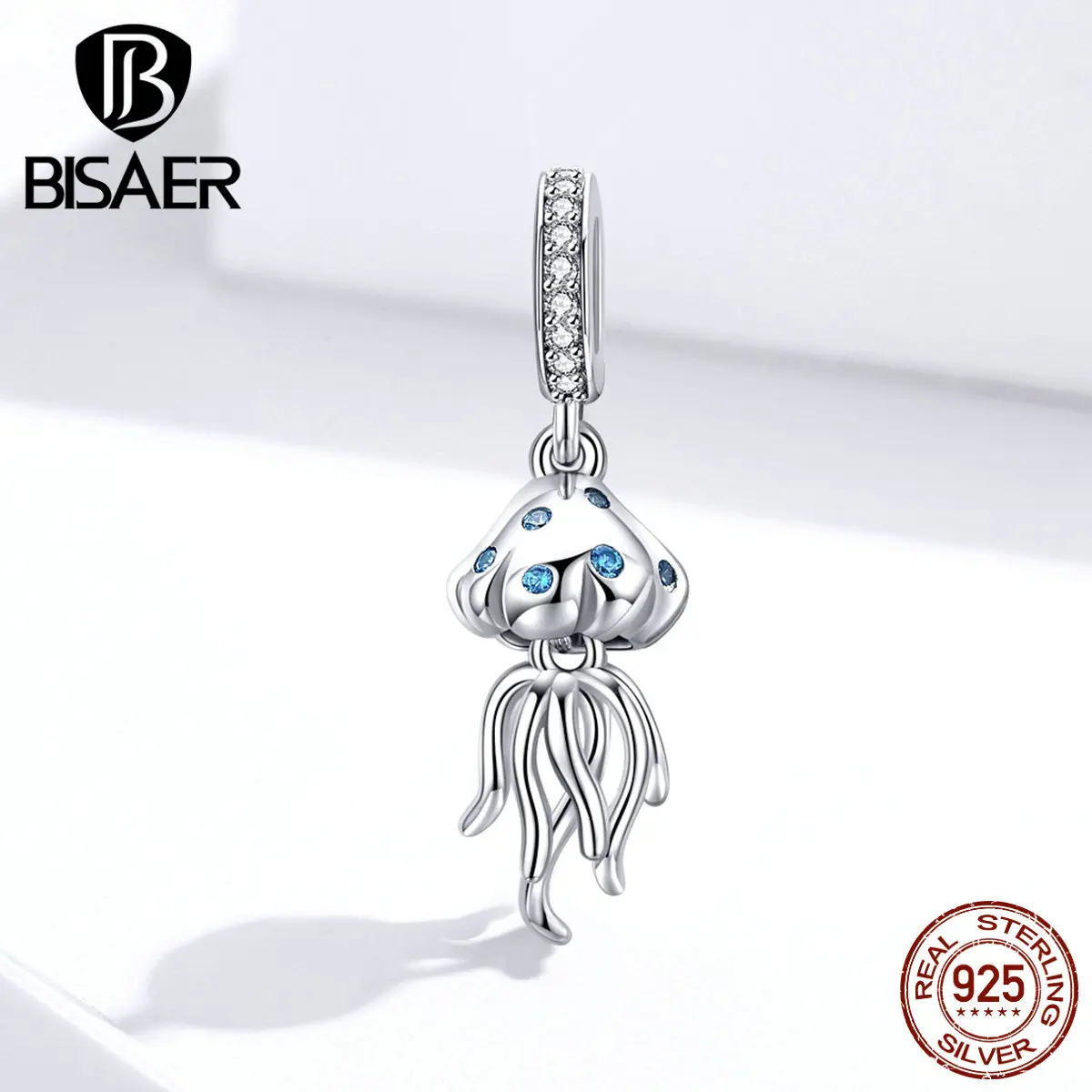 BISAER,, 925 пробы, серебряный, Океанский мир, рыба, бусины, Кит, дельфин, 925, серебряные подвески, подходят для браслетов, сделай сам, изготовление ювелирных изделий