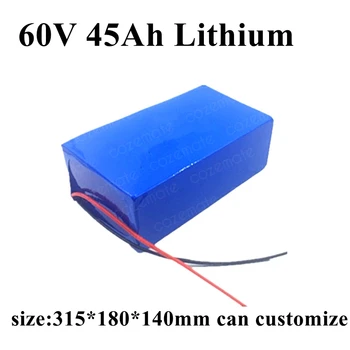 

60V 2000W 3000W 5000W Electric Scooter Battery 60V 45AH Battery Electric Scooter Bike Motor Power RV EV + 5A Charge