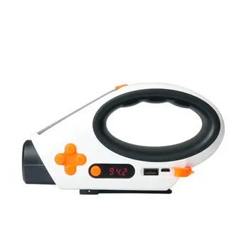 

Solar Rechargeable Portable Light Flashlight Manual Power Generation Usb Charging 3Led Emergency Lighting Flashing Light