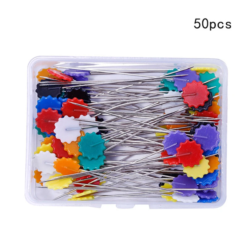 50pcs MIUSIE 100/50 шт Свадебные булавки для шитья фиксированный корсаж флористы Ручное шитье аксессуары инструменты швейные булавки портниха - Color: 50pcs