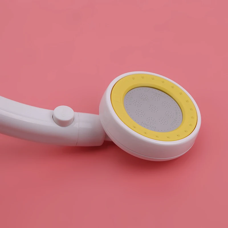 yellow Ручная Лейка для душа 360 вращающийся переключатель высокого давления для ванной комнаты распылитель воды Регулируемая водосберегающая Душевая насадка 4 цвета - Цвет: yellow