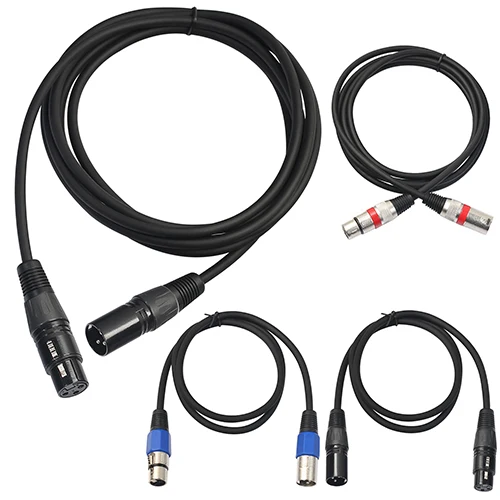 XLR штекер Женский 3 pin микрофон экранированный микрофонный кабель аудио удлинитель шик
