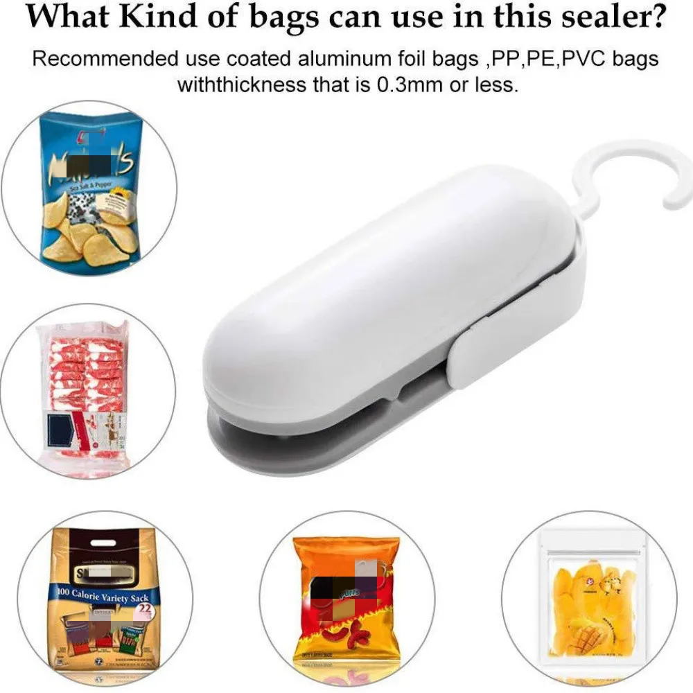 2 in 1 Heißsiegelschneider Handheld für Plastiktüte Snack Food Lagerung Tragbar 