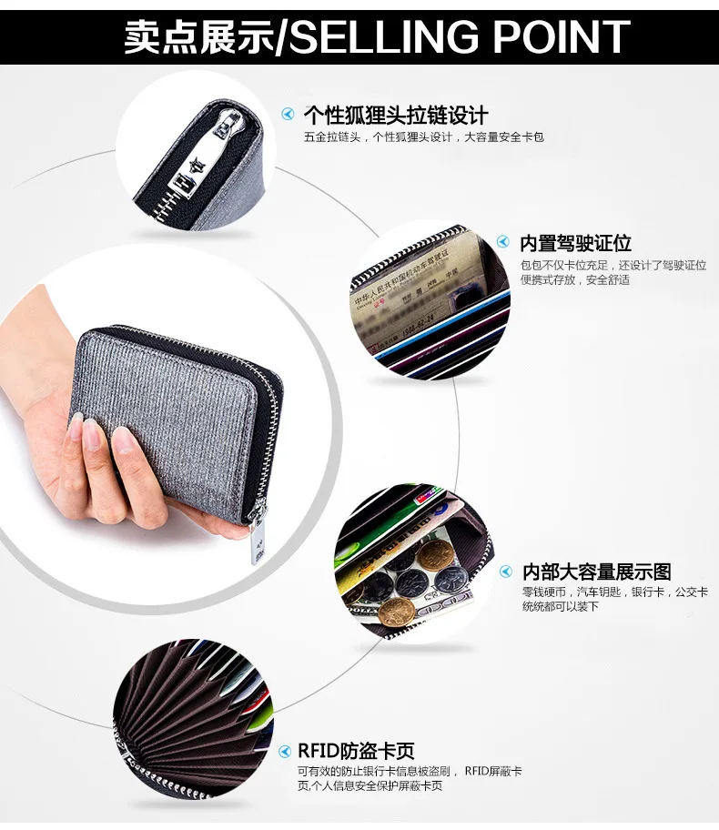 Модный женский кошелек из лакированной кожи RFID Анти-RF сканирование корейский стиль стиль органная карта случае карта бит больше