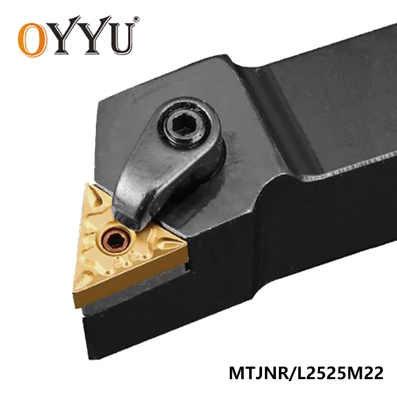 OYYU MTJNR MTJNR2525 с фокусным расстоянием 25 мм резец для наружной обточки держатель токарного станка ЧПУ Расточная штанга MTJNR2525M22 MTJNL2525M22 вставки карбида TNMG220404