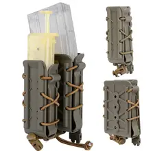 Molle подсумок военный мягкий чехол пистолет маг Чехол 9 мм 45ACP 5,56 7,62 журнал набор кобура для жилет страйкбол пейнтбол