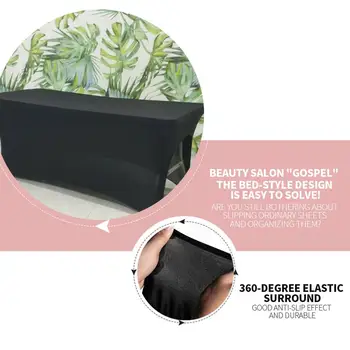 

Beauty Sheets Black Kitchen Environmental Table Cloth Tablecloth Polyester Fiber Embroidery DIY Beauty Elastic Bed Cover