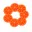 orange 7 шт чашка коврик подставка форма фруктов силиконовая подставка под кружку Нескользящая изоляционная подставка горячий напиток - Цвет: orange