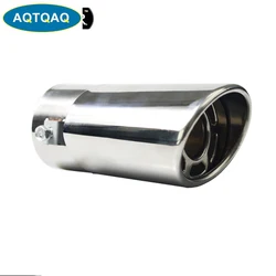 AQTQAQ Universal Stainless steel Car Exhaust Pipe Muffler covers Car styling ,car accessories decorarions Dissipative Muffler