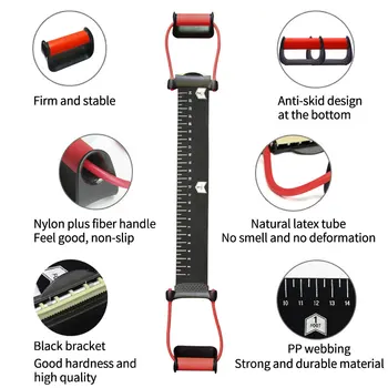 

Multifunction Power Trainer Push Up Support Resistance Band 24 Resistance Levels Training Back Shoulder Chest Arm Muscles