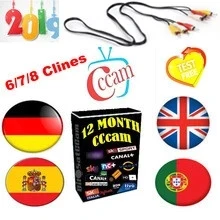 

CCCAM Europe Cline 6 Clines 7 lines For Spain United Kingdom France Germany Netherlands Polsat satellite decoder CCCAM receiver