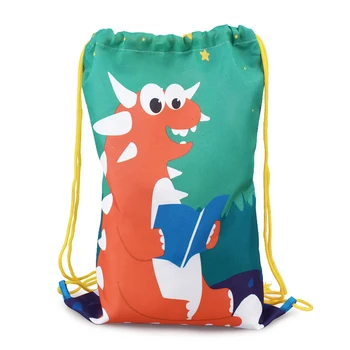 

Baby Bag Dinosaurs Cloth Bag Kids Drawstring Bag Colorful Pattern Color Random