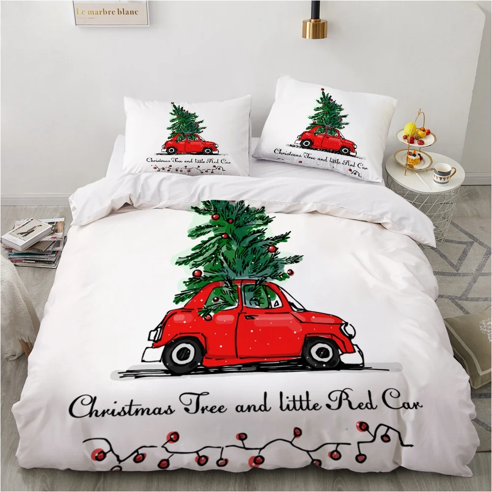 

3D Printed Bedding Sets luxury Christmas Red Car Roclet Astronaut Single Queen Double Full King Twin Bed For Home Duvet Cover