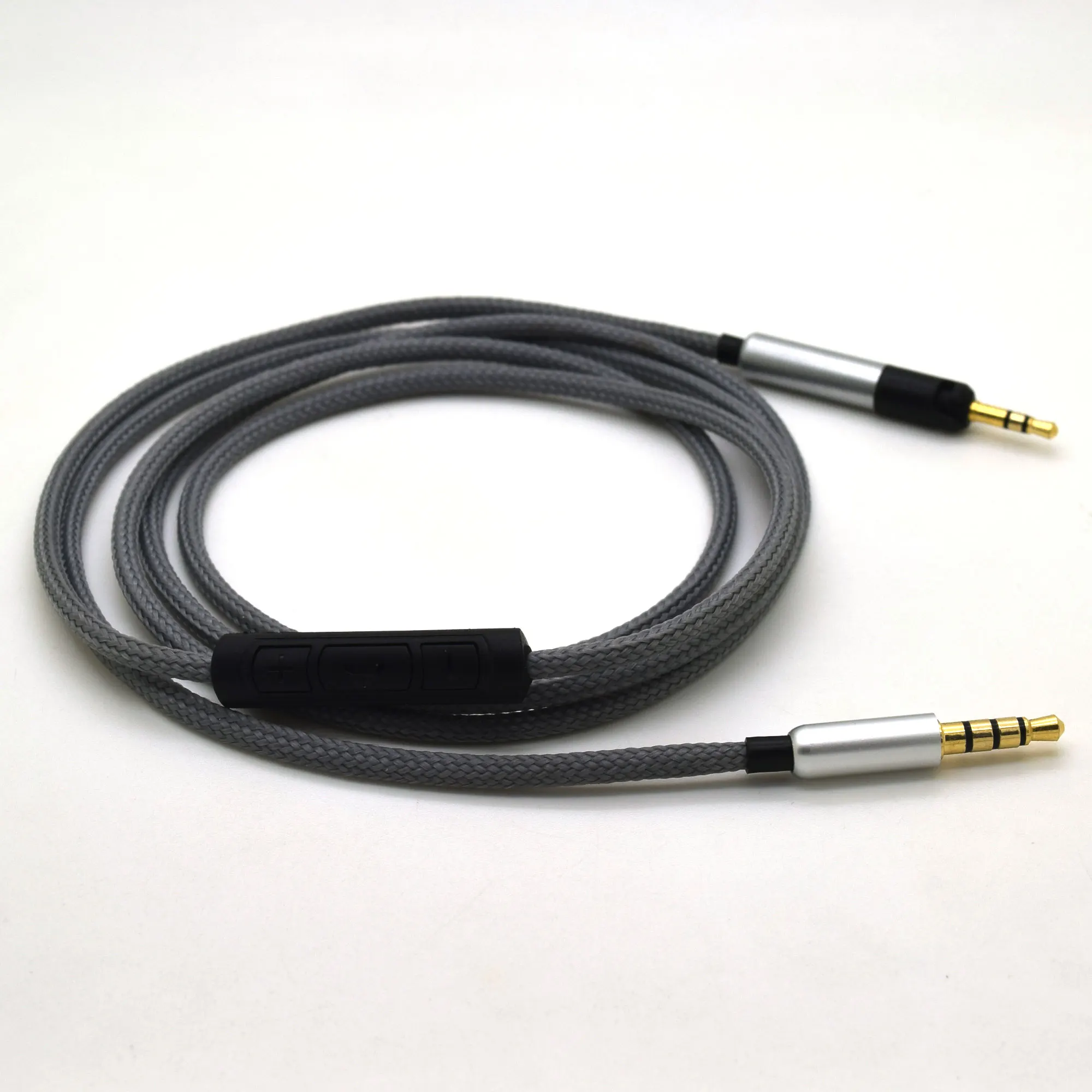 Replacement Cable for Sennheiser HD598 HD558 HD518 Headphone Headset Upgraded Silver Plated 3 5mm to 2 5mm Wire with Remote mic