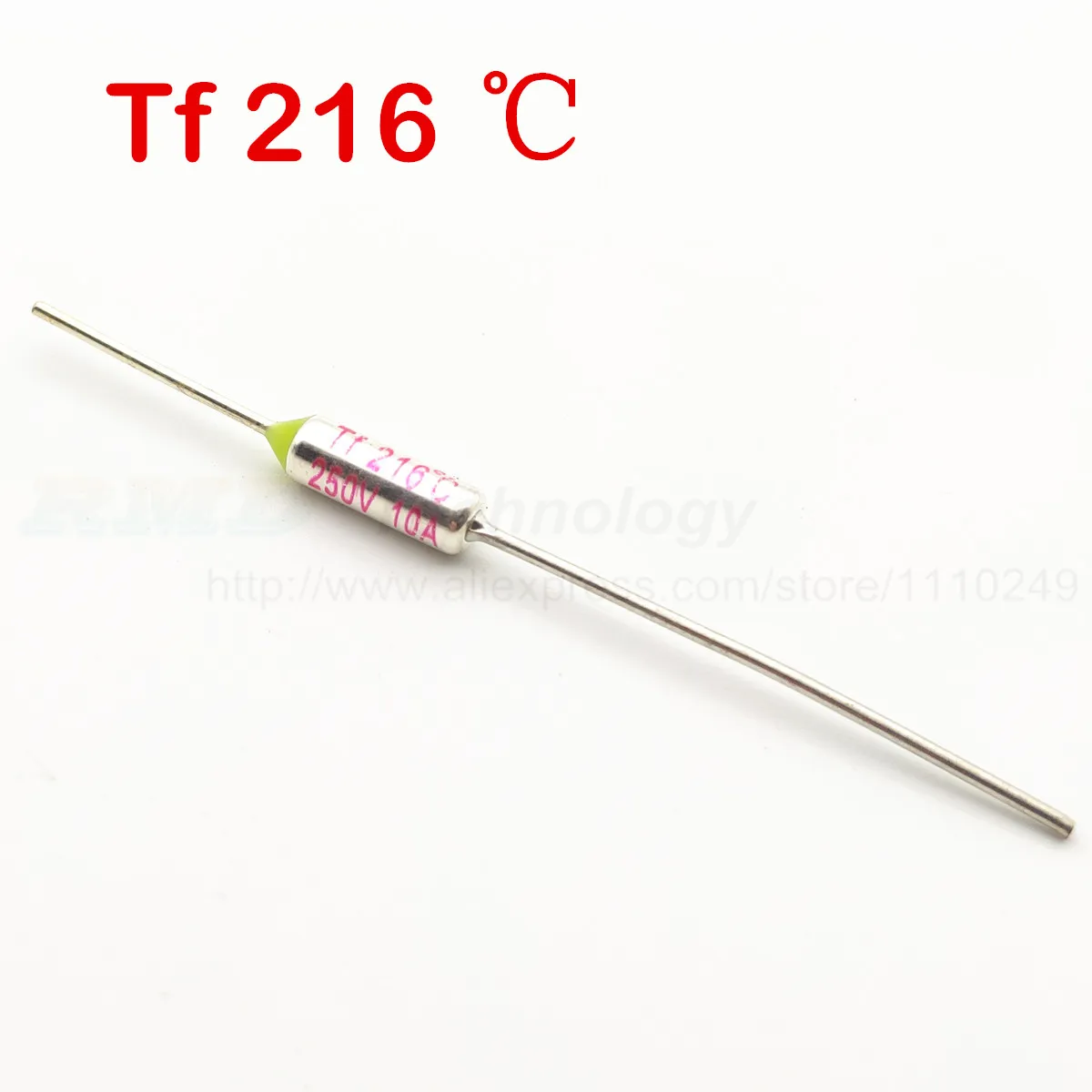 10 шт./лот RY216 TF 216 градусов по Цельсию 216C 250 в А Термопредохранитель с отключением