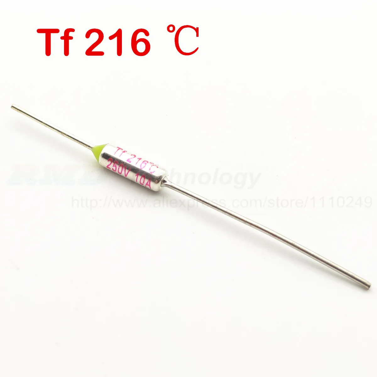 1x Thermal Fuse Sicherung Thermisch Tf 216C 250V 10A 216 ºC 