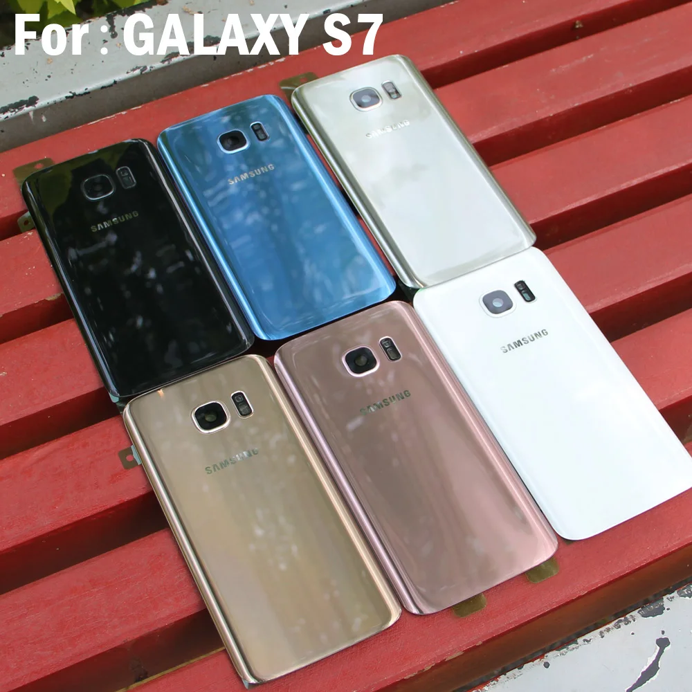 Оригинальная задняя крышка батарейного отсека Samsung Задняя стеклянная для GALAXY S7