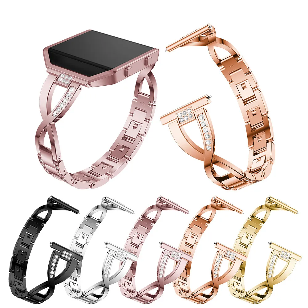 Сменный ремешок из нержавеющей стали для Fitbit Blaze ремешок для часов браслет ремешок для Fitbit Blaze полосы